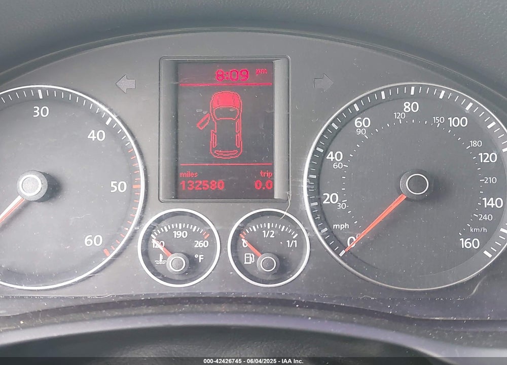 2009 VOLKSWAGEN JETTA 2.0L TDI VIN: 3VWTL71K49M320605