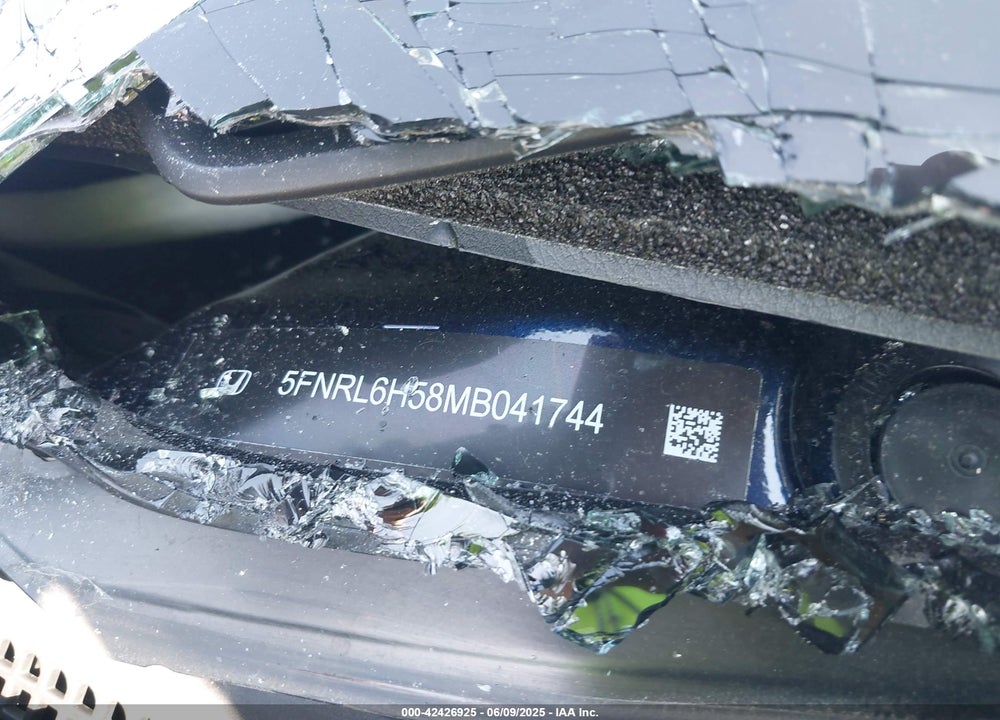 2021 HONDA ODYSSEY EX VIN: 5FNRL6H58MB041744