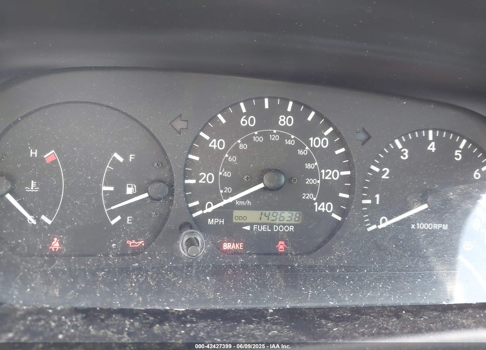 2000 TOYOTA CAMRY CE/LE/XLE VIN: 4T1BG22K7YU013858