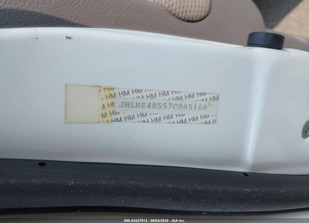 2007 HONDA CR-V VIN: JHLRE48557C085168