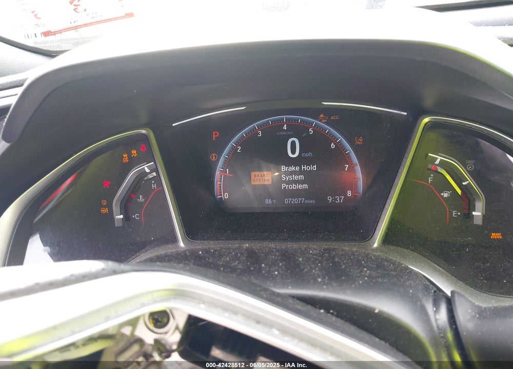 2019 HONDA CIVIC VIN: 2HGFC4B83KH309473