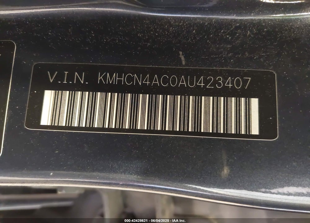 2010 HYUNDAI ACCENT VIN: KMHCN4AC0AU423407