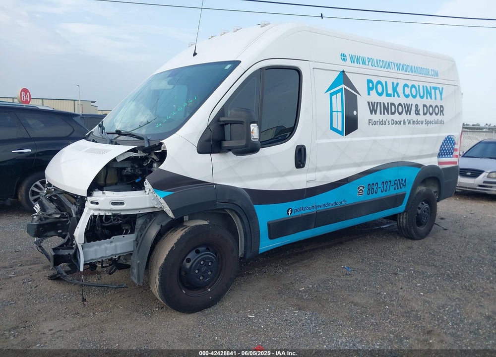 2021 RAM PROMASTER 1500 HIGH ROOF 136 WB VIN: 3C6ERVBG7ME506223
