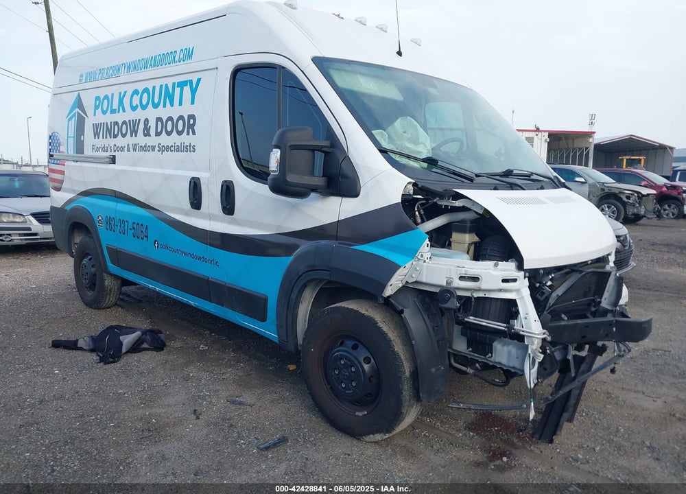 2021 RAM PROMASTER 1500 HIGH ROOF 136 WB VIN: 3C6ERVBG7ME506223