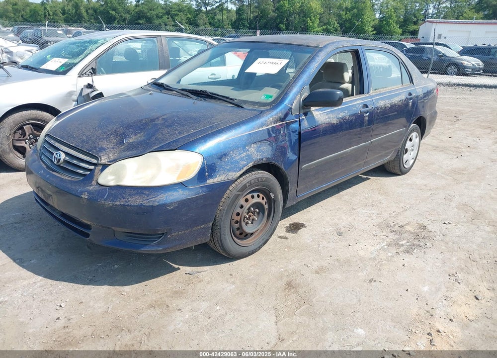 2003 TOYOTA COROLLA CE VIN: JTDBR32E230022594