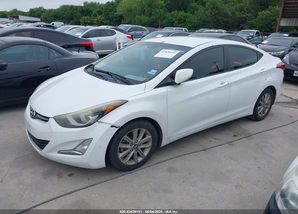2016 HYUNDAI ELANTRA SE VIN: 5NPDH4AE9GH726853
