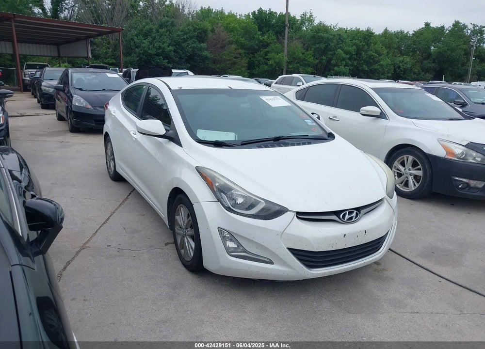 2016 HYUNDAI ELANTRA SE VIN: 5NPDH4AE9GH726853