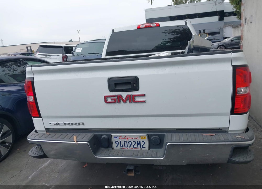 2018 GMC SIERRA 1500 VIN: 1GTN1LEC0JZ278871