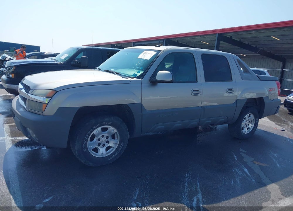 2002 CHEVROLET AVALANCHE 1500 VIN: 3GNEK13T22G344043