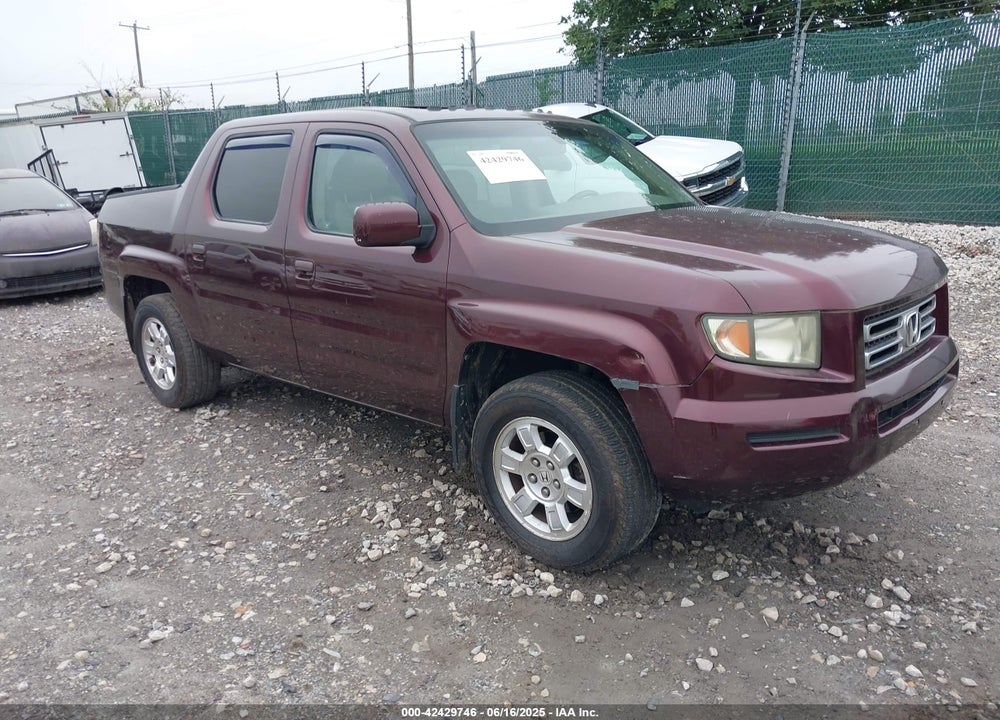 2008 HONDA RIDGELINE RTL VIN: 2HJYK165X8H539573