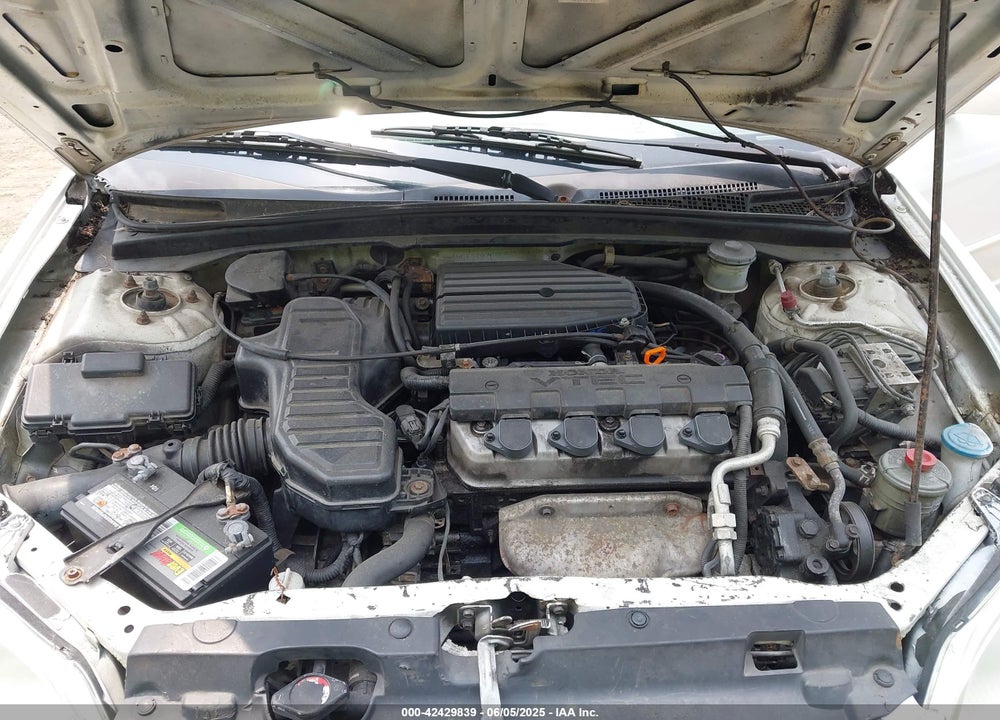 2002 HONDA CIVIC EX VIN: 1HGES26752L034051