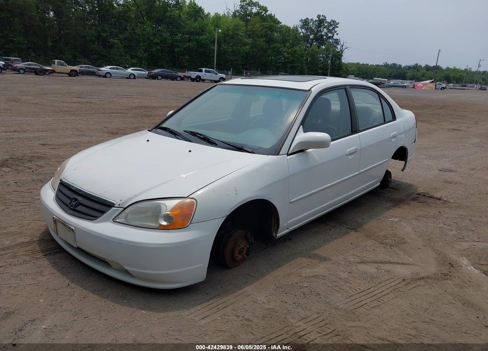 2002 HONDA CIVIC EX VIN: 1HGES26752L034051