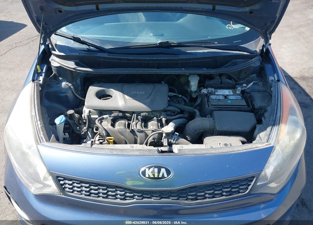 2016 KIA RIO VIN: KNADM5A38G6600927