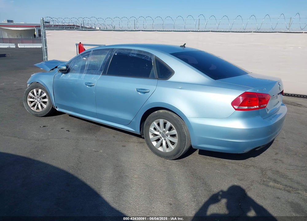 2012 VOLKSWAGEN PASSAT 2.5L S VIN: 1VWAP7A30CC081549