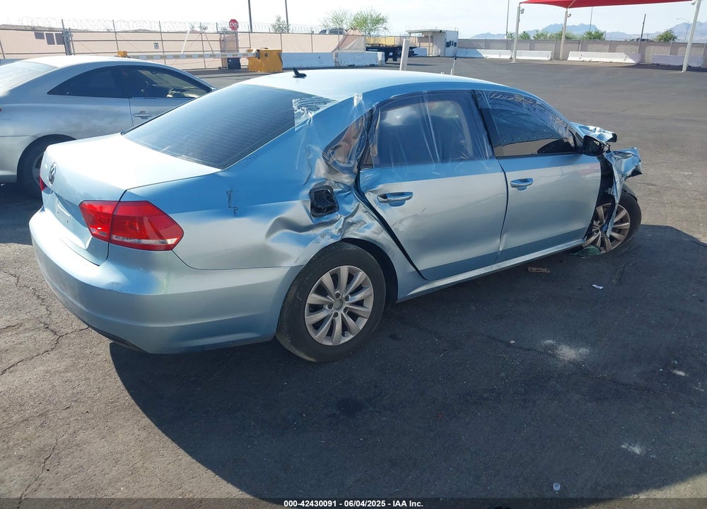 2012 VOLKSWAGEN PASSAT 2.5L S VIN: 1VWAP7A30CC081549