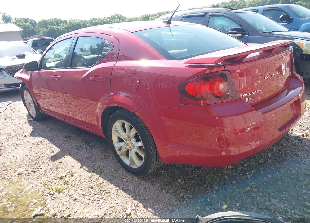 2012 DODGE AVENGER R/T VIN: 1C3CDZBG2CN280788