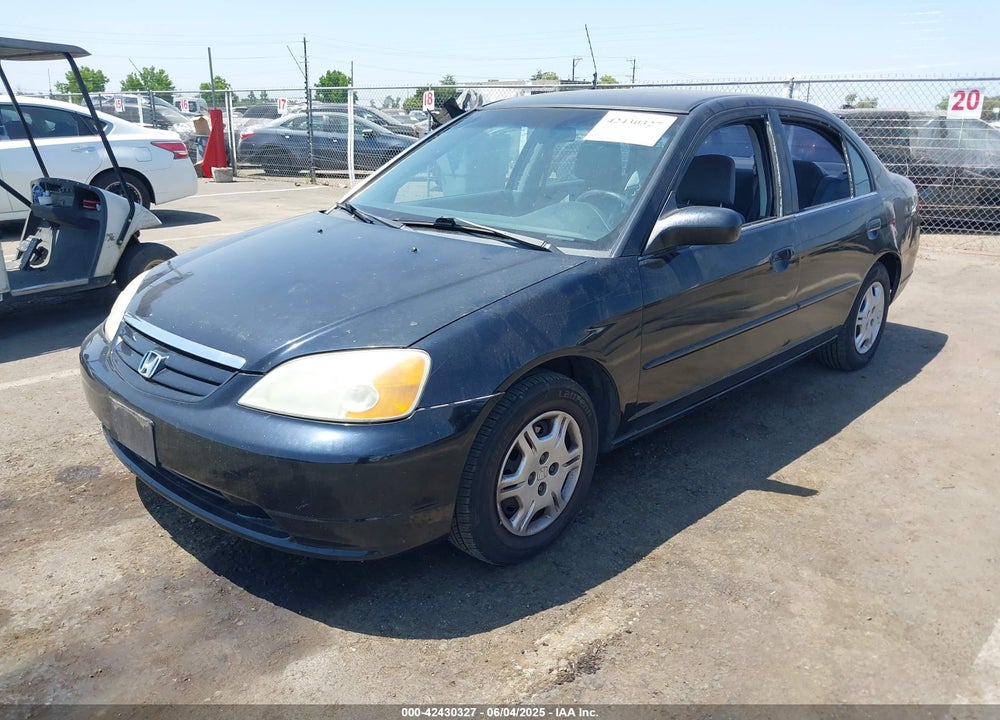 2002 HONDA CIVIC LX VIN: 2HGES165X2H536124