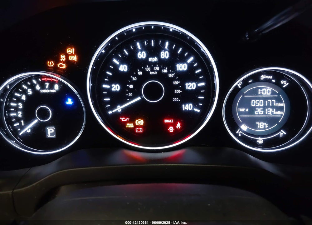 2019 HONDA HR-V VIN: 3CZRU6H33KM743243