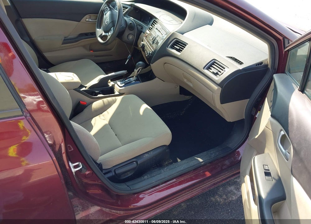 2013 HONDA CIVIC VIN: 19XFB2F50DE049876