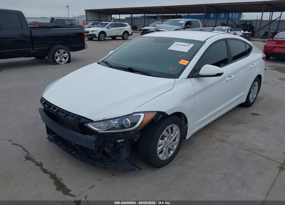 2017 HYUNDAI ELANTRA VIN: 5NPD74LF3HH104887