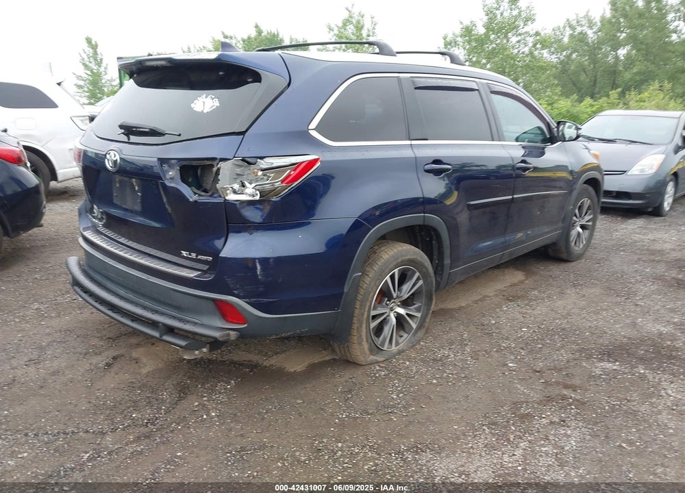 2016 TOYOTA HIGHLANDER VIN: 5TDJKRFH7GS276649