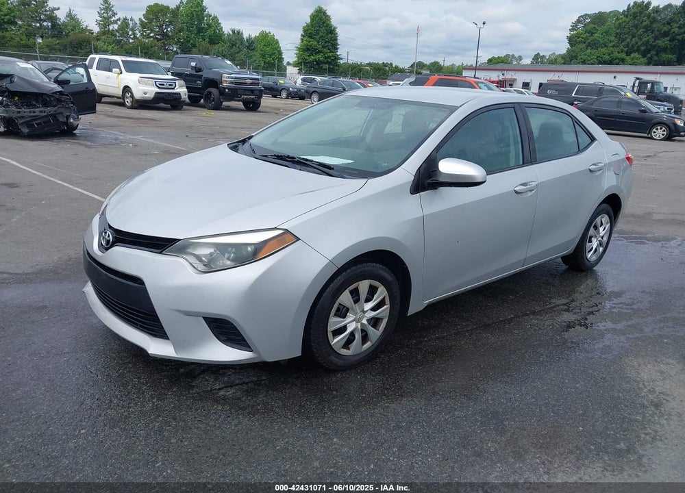 2015 TOYOTA COROLLA VIN: 2T1BURHEXFC296922