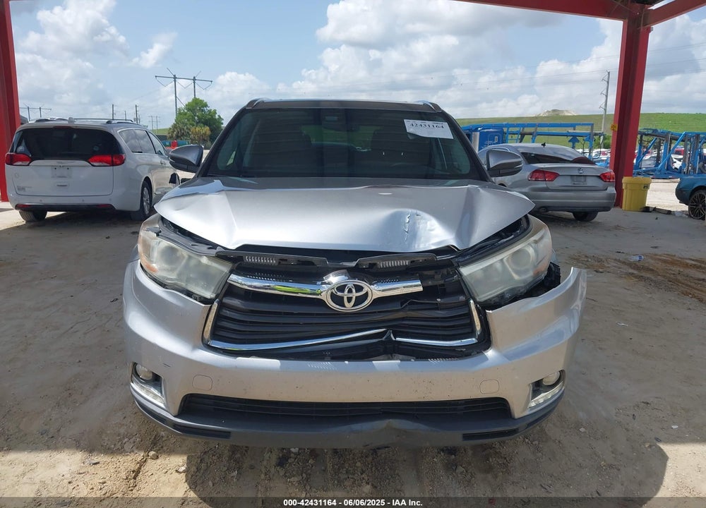 2016 TOYOTA HIGHLANDER LIMITED V6 VIN: 5TDYKRFH5GS162034