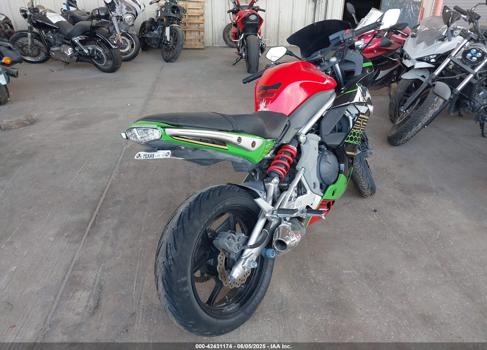 2009 KAWASAKI EX650 C VIN: JKAEXEC139DA35055