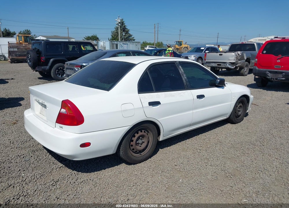 2000 MITSUBISHI MIRAGE DE VIN: JA3AY26C4YU017932