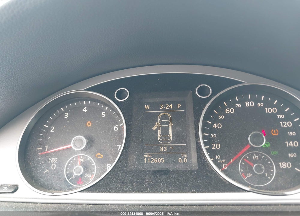2012 VOLKSWAGEN CC SPORT VIN: WVWMN7AN2CE500755