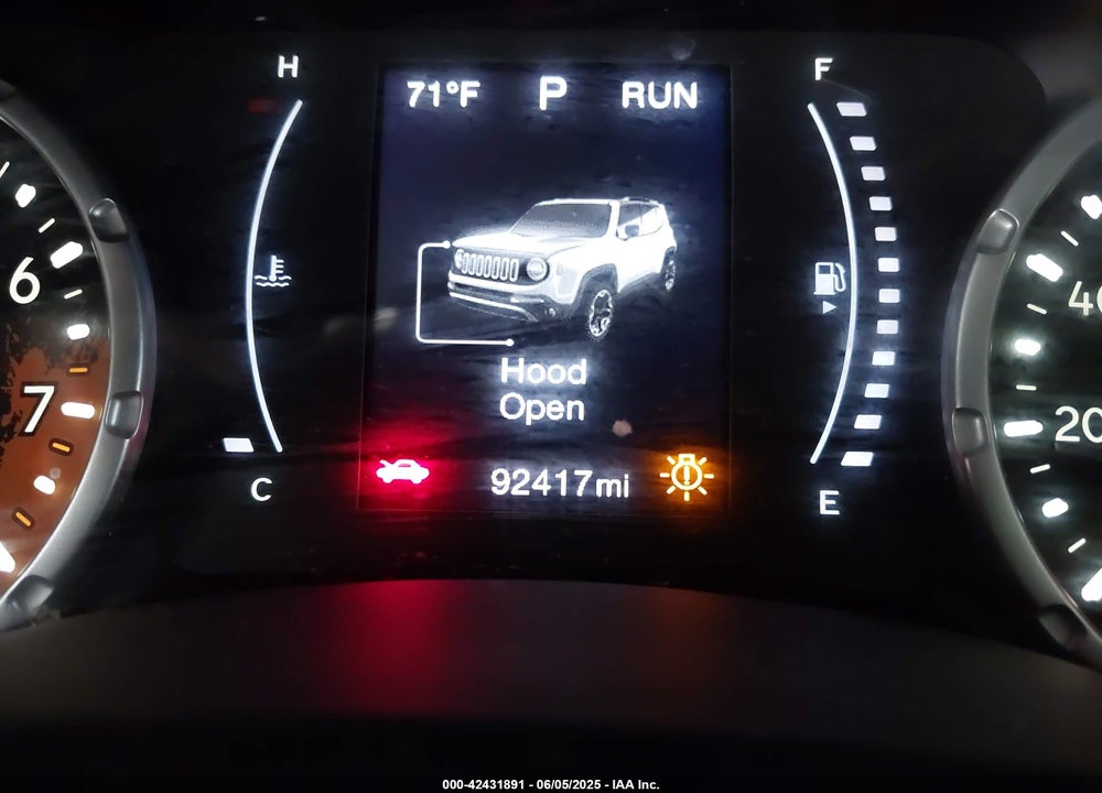 2017 JEEP RENEGADE LATITUDE FWD VIN: ZACCJABB8HPF84295