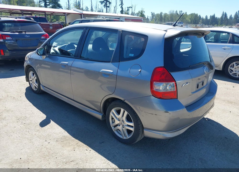 2007 HONDA FIT SPORT VIN: JHMGD376X7S039853