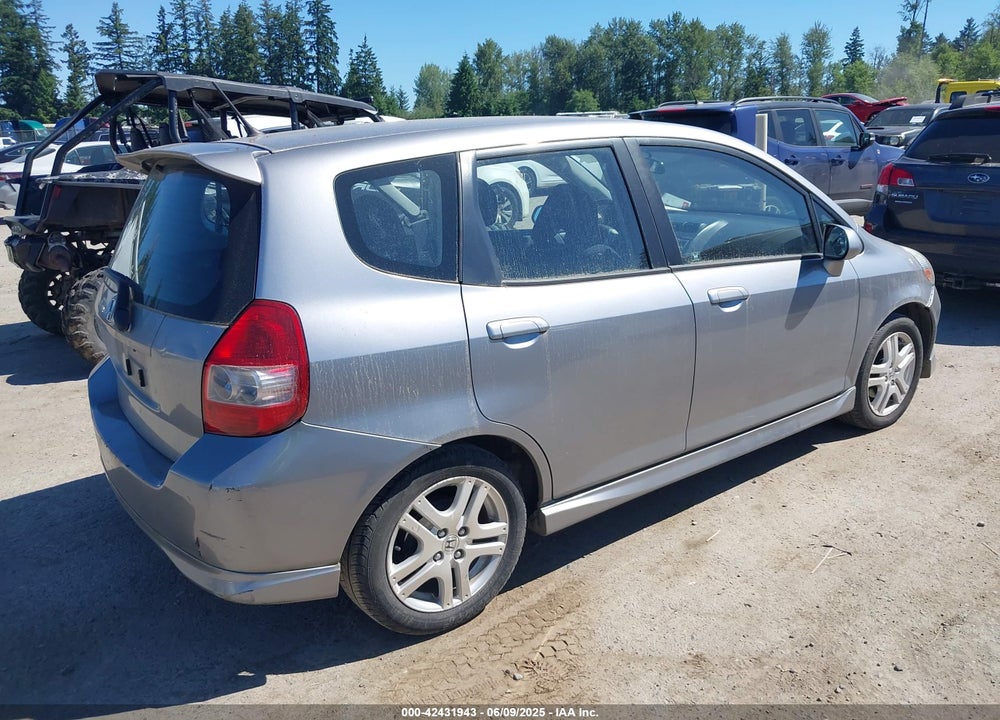 2007 HONDA FIT SPORT VIN: JHMGD376X7S039853