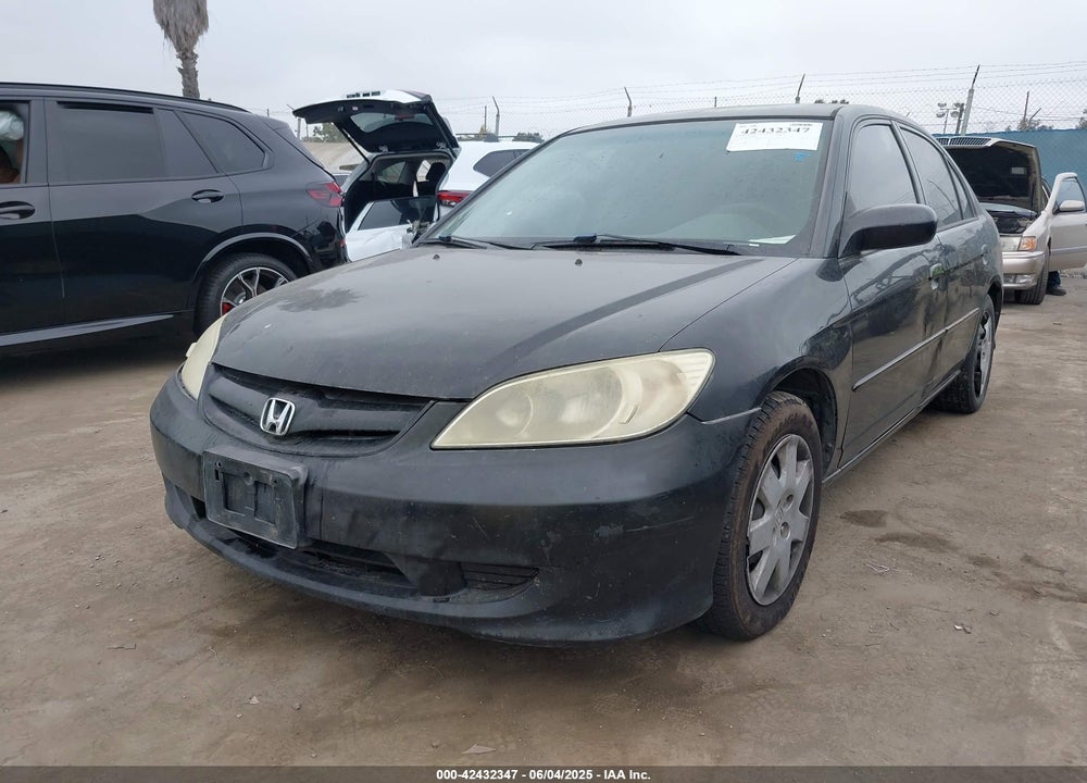 2004 HONDA CIVIC LX VIN: 2HGES16574H605032