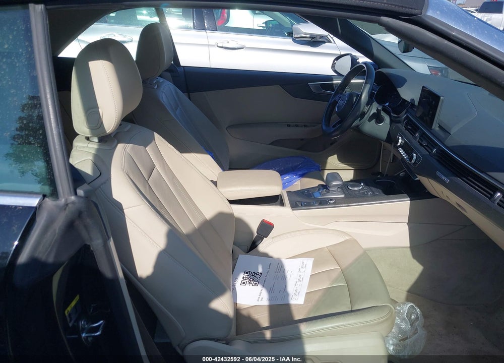 2019 AUDI A5 45 PREMIUM VIN: WAUWNGF57KN005724