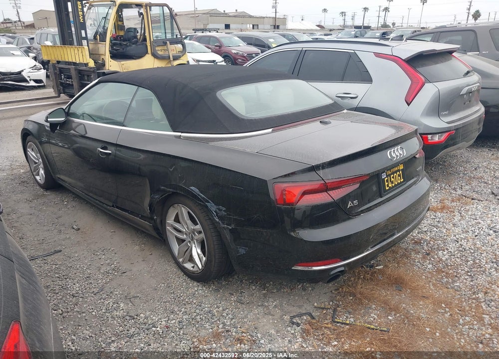 2019 AUDI A5 45 PREMIUM VIN: WAUWNGF57KN005724