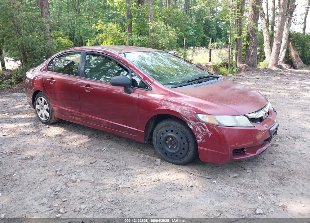 2009 HONDA CIVIC LX VIN: 2HGFA16569H364904