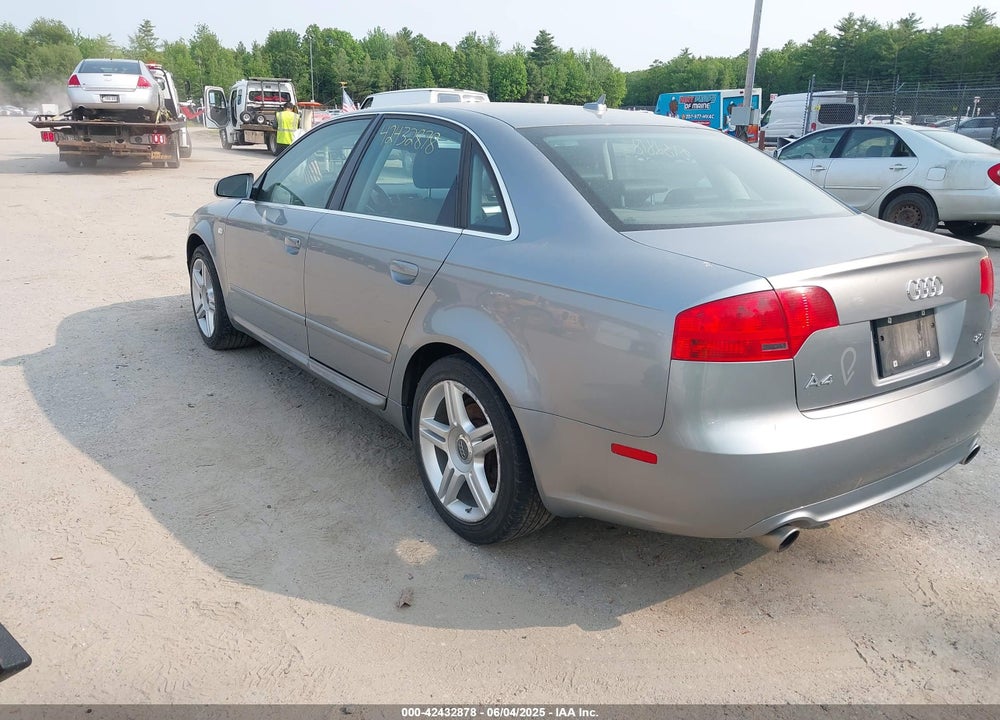 2008 AUDI A4 2.0T VIN: WAUDF78E08A101745