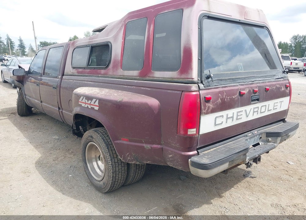1993 CHEVROLET GMT-400 K3500 VIN: 1GCHK33N7PJ417299