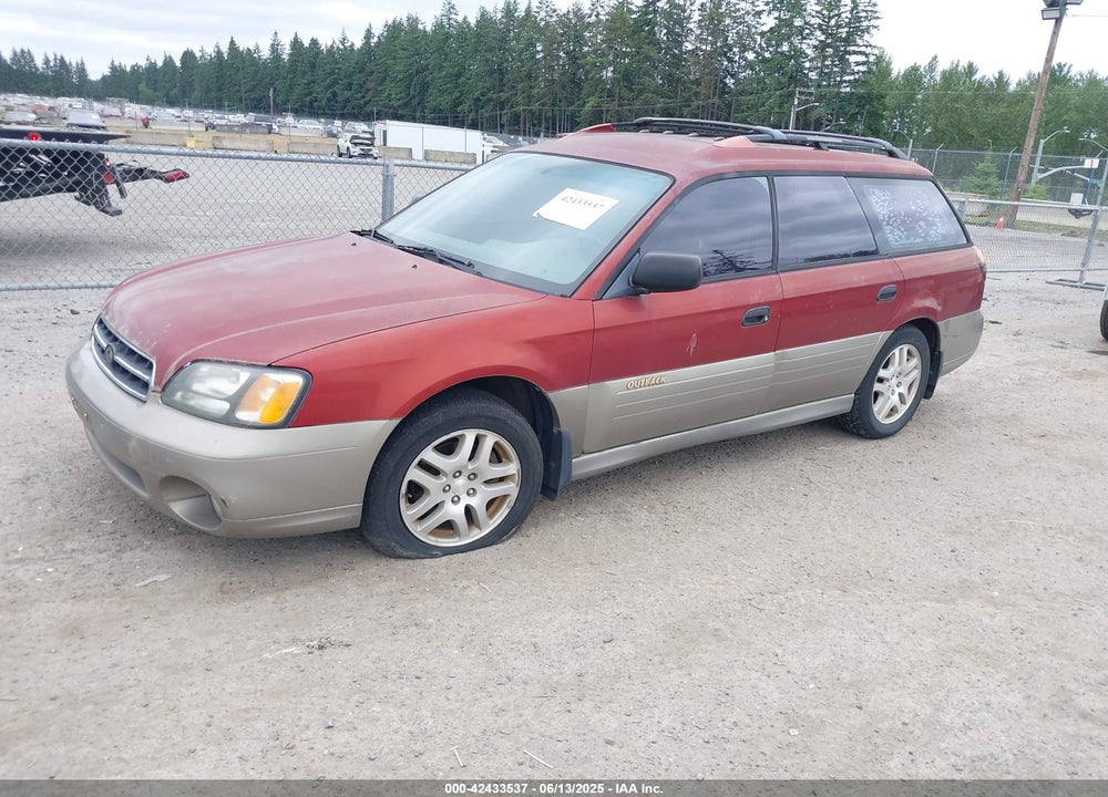 2002 SUBARU OUTBACK VIN: 4S3BH665X27628651