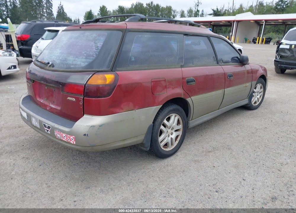 2002 SUBARU OUTBACK VIN: 4S3BH665X27628651