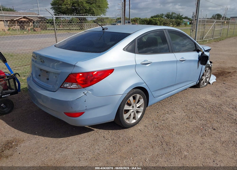 2012 HYUNDAI ACCENT GLS VIN: KMHCU4AE0CU262998