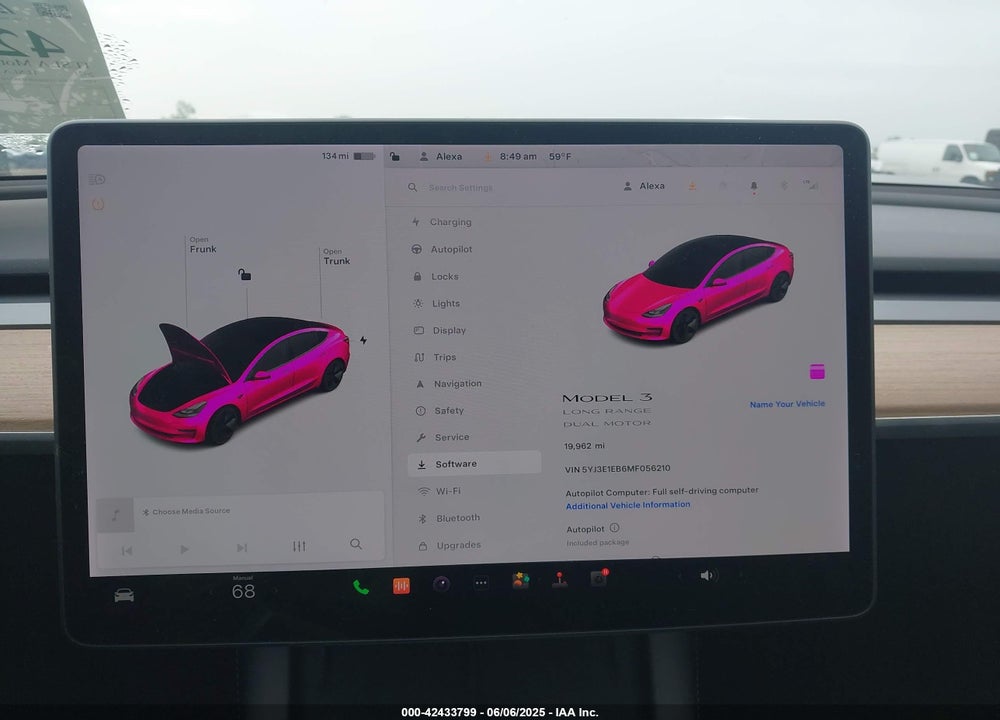 2021 TESLA MODEL 3 VIN: 5YJ3E1EB6MF056210