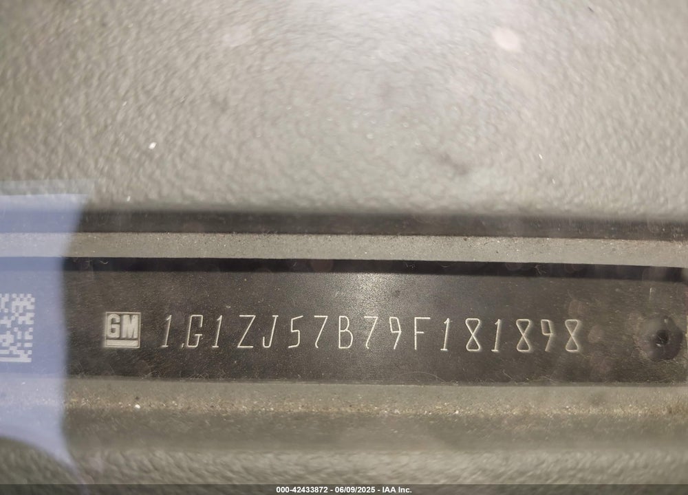 2009 CHEVROLET MALIBU VIN: 1G1ZJ57B79F181898