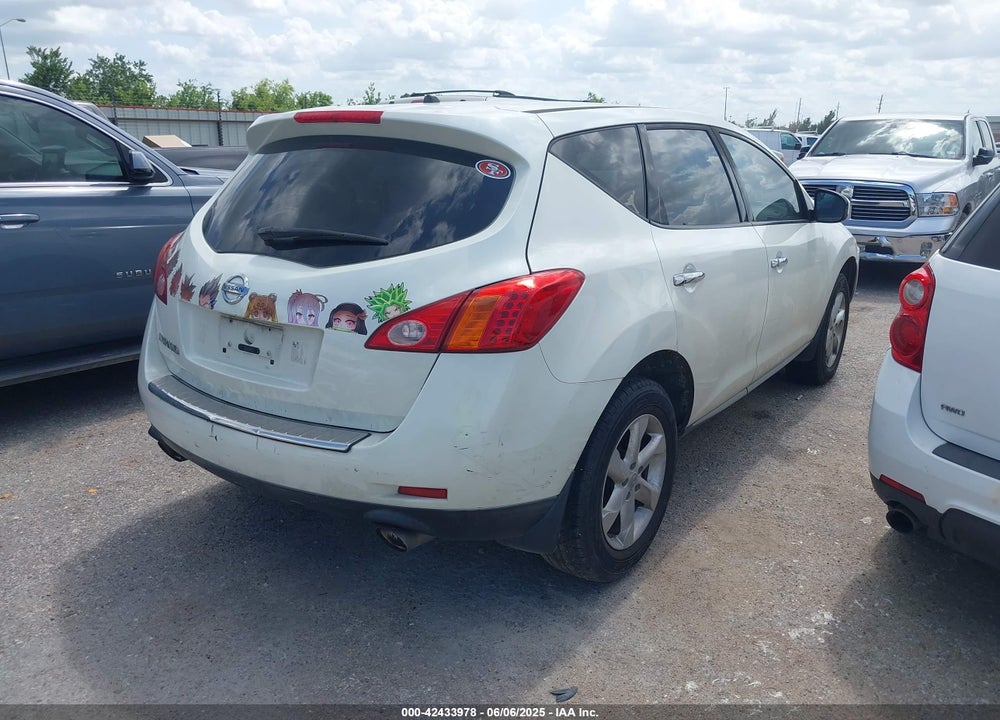 2010 NISSAN MURANO VIN: JN8AZ1MU9AW015306
