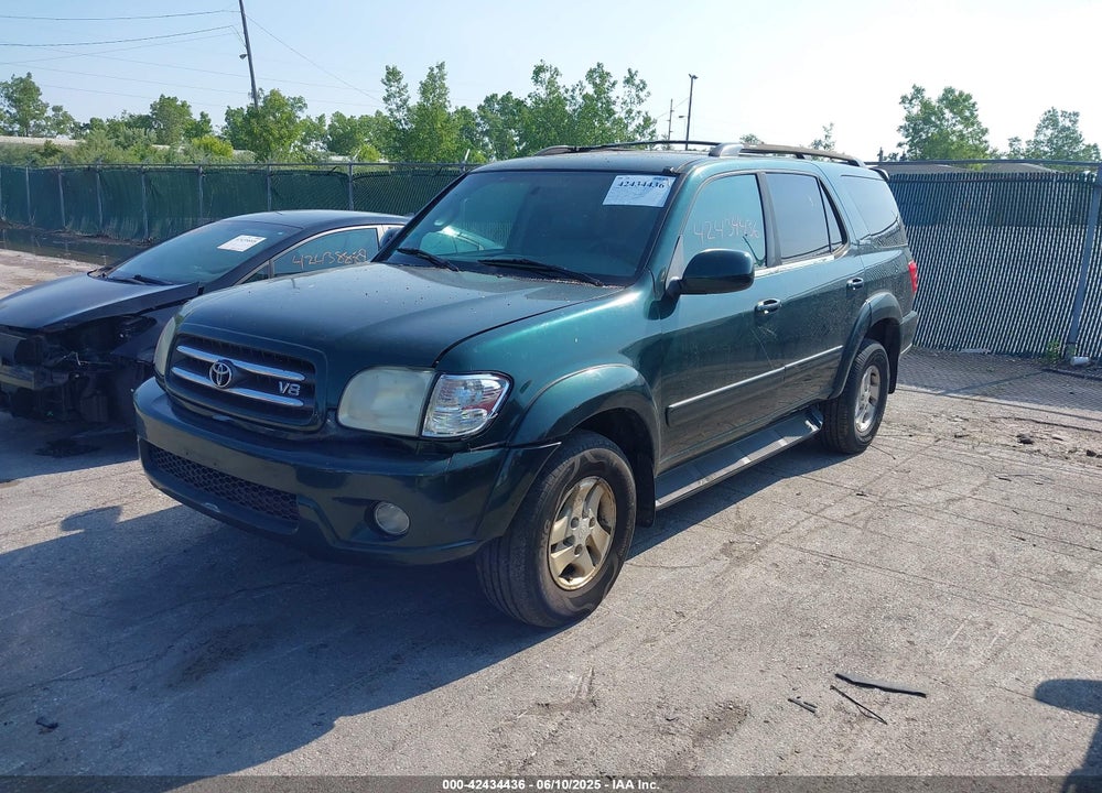 2001 TOYOTA SEQUOIA LIMITED V8 VIN: 5TDBT48A01S036192