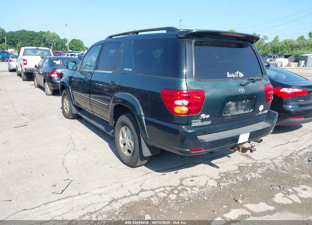 2001 TOYOTA SEQUOIA LIMITED V8 VIN: 5TDBT48A01S036192