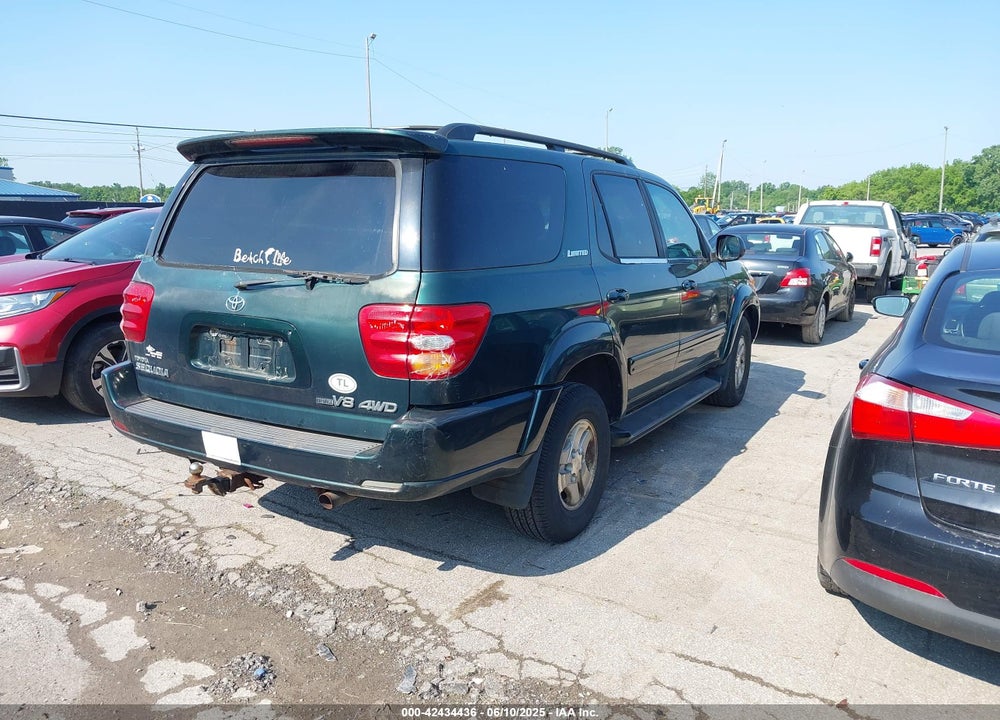 2001 TOYOTA SEQUOIA LIMITED V8 VIN: 5TDBT48A01S036192