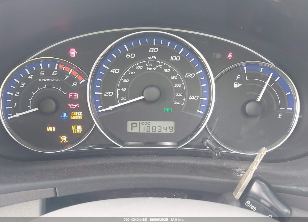 2010 SUBARU FORESTER VIN: JF2SH6CC2AH780873