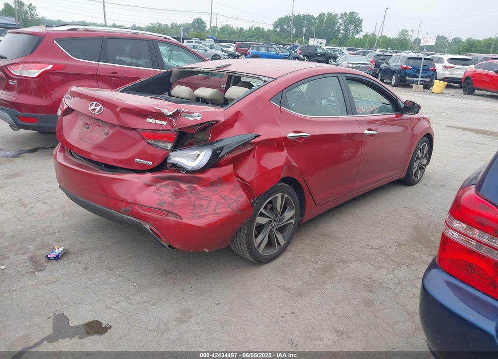 2014 HYUNDAI ELANTRA LIMITED VIN: KMHDH4AEXEU129645